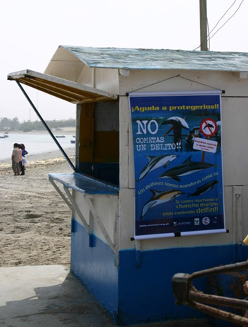 Afiche en El Chaco - Paracas