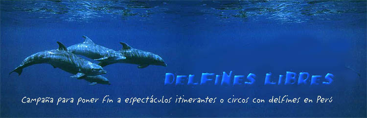 Delfines Libres - Campaña para poner fin a los espectáculos itinerantes o circos con delfines en Perú